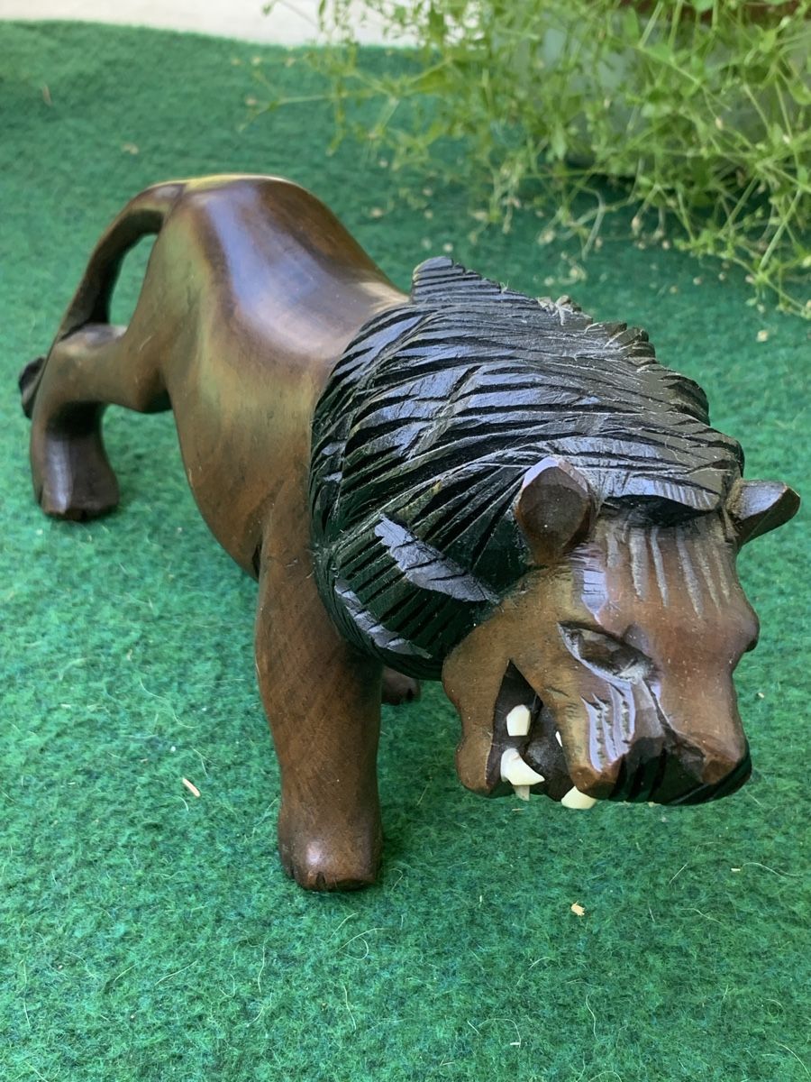 Statuette: Holz - „LÖWE“ – Usato da Wangen b. Olten venduto da Finolino28