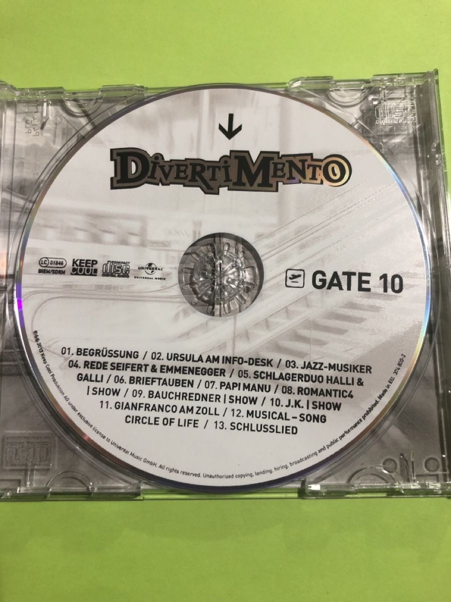 CDs: Divertimento - Gate 10 CD - – Gebraucht aus Flaach von rubo7 1