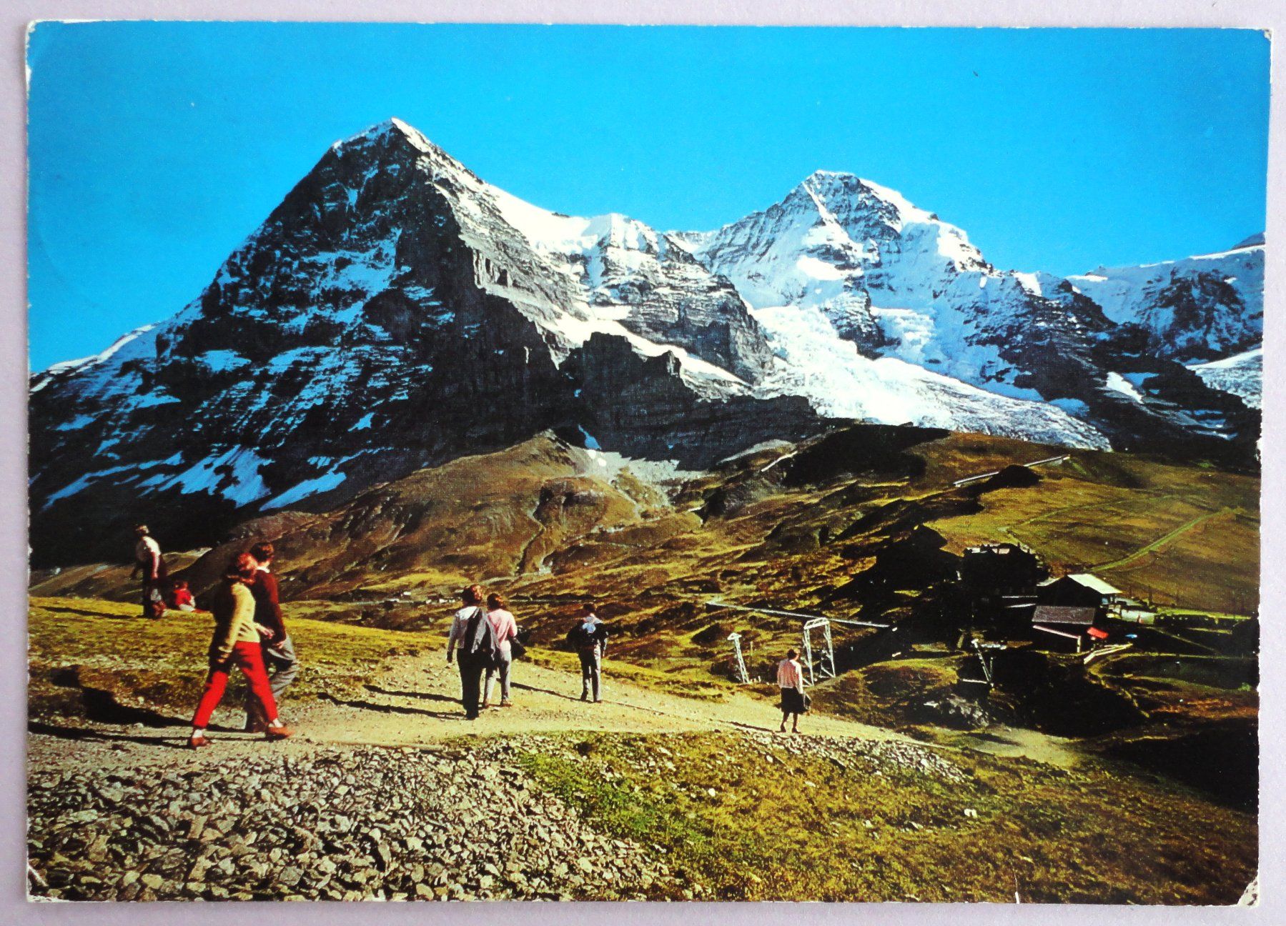 Cartoline postali: Kl. Scheidegg 2064 m, Eiger und Mönch – Usato da Fétigny venduto da Billy2miny