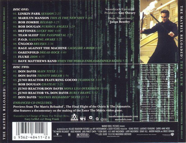 Various & Don Davis - The Matrix Reloaded (Soundtrack, 2 CD) (Gebraucht ...
