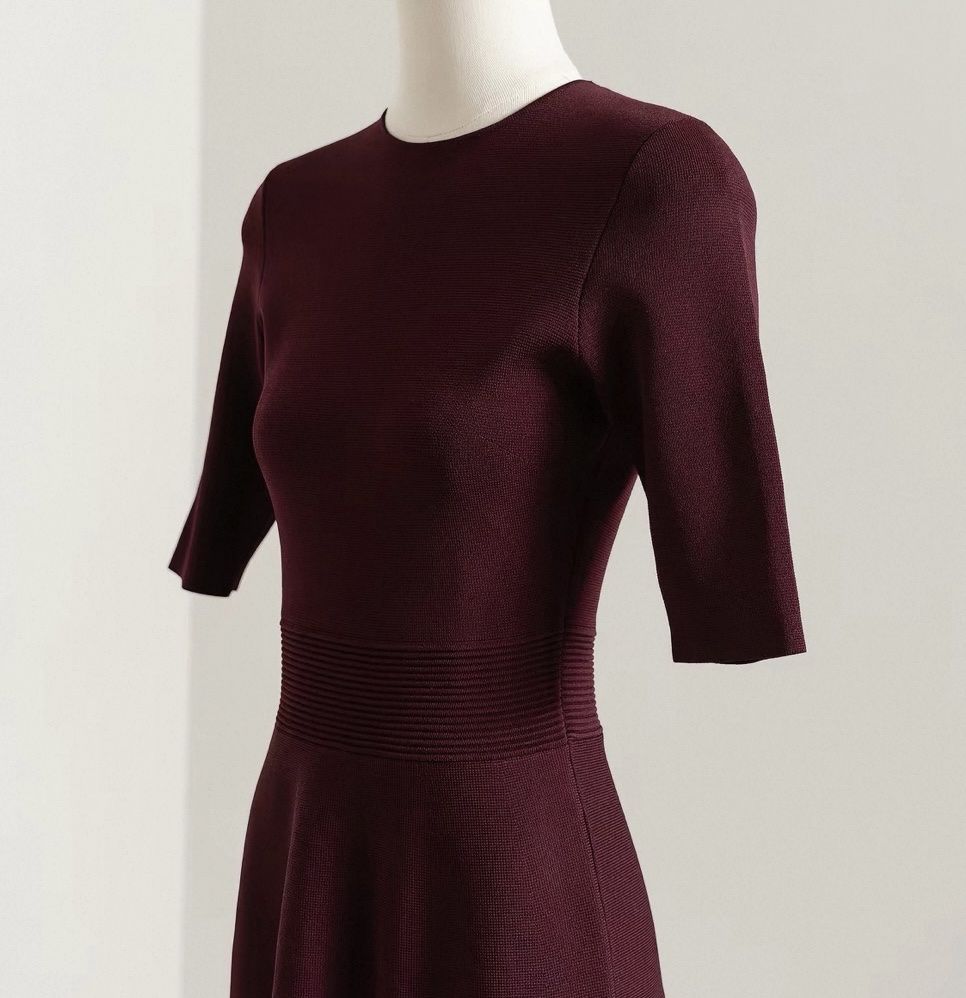 Ted Baker Kleider: Ted Baker Strickkleid Größe 3 Burgunderrot Halbarm – Neu und originalverpackt aus Veyras von ValClasse 6