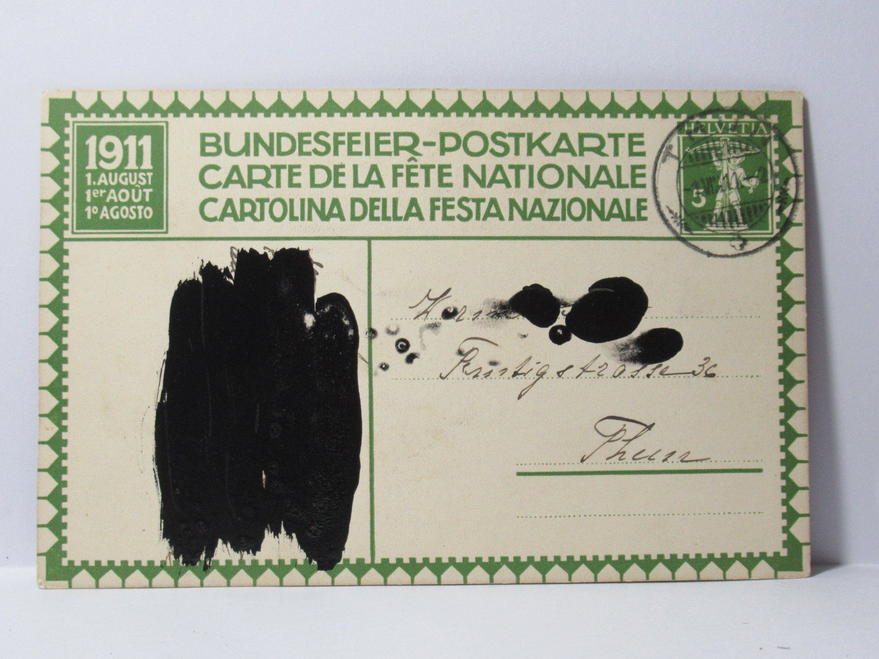 Cartes postales: Bundesfeier Postkarte  1911 – D'occasion à Grenchen par Bluemchen1900 1