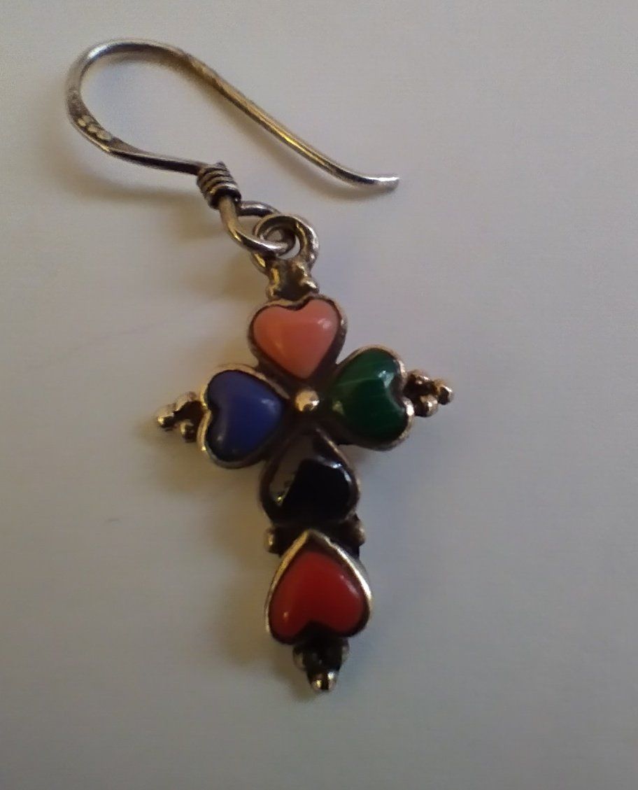 Orecchini pendenti & Orecchini a lobo: SILBER OHRRINGE 925 KREUZ - HERZ – Usato da Romanshorn venduto da Glitzer-Paradies 2