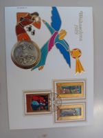 NUMISBRIEF WEIHNACHTEN 1983 SILBERMEDAILLE 18.6 GR, Liechten