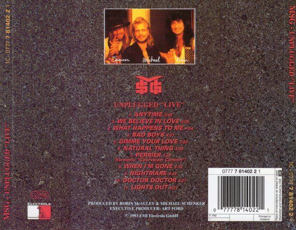 CD: CD MSG - Unplugged live (1993) – Usato da Möriken AG venduto da mineralia 1