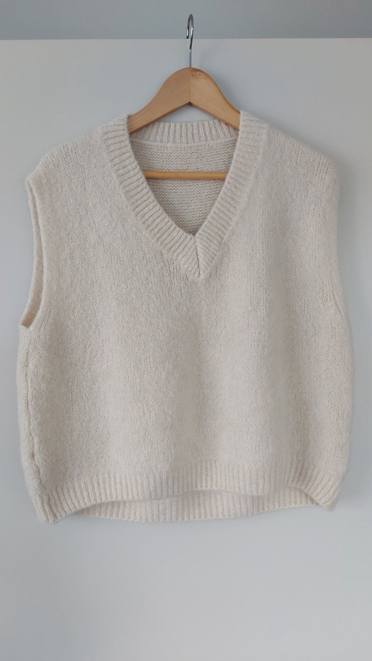 Maglioni & Felpe: schöner Pullunder/Pullover/Gilet - beige - Mohair – Nuovo (secondo la descrizione) da Pfäffikon ZH venduto da siae