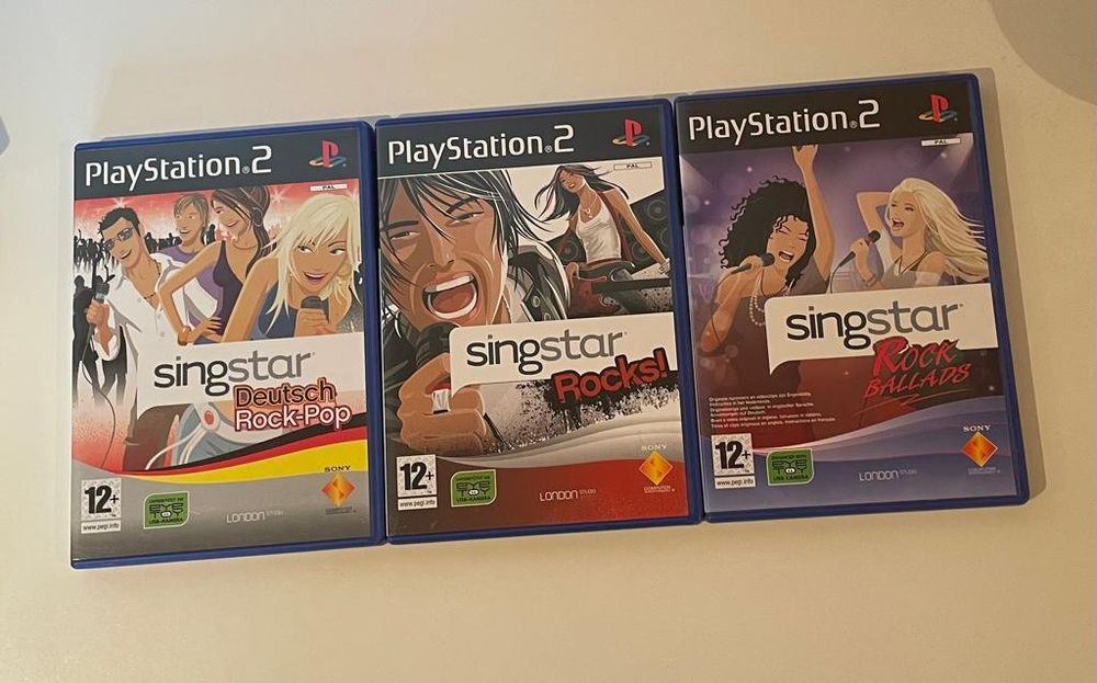 Singstar für die Playstation 2. 4 Speiel | Kaufen auf Ricardo