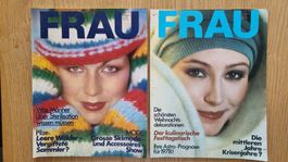 FRAU Zeitschrift, 2 Stk., Mode, Winter, 70er, Top Zustand...