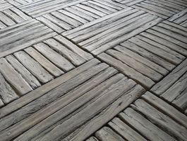 Beton Gartenplatte (V3) mit Holzstruktur/ Ausverkauf