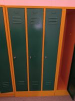 Garderobenschrank Metall  3 teilig gelb grün