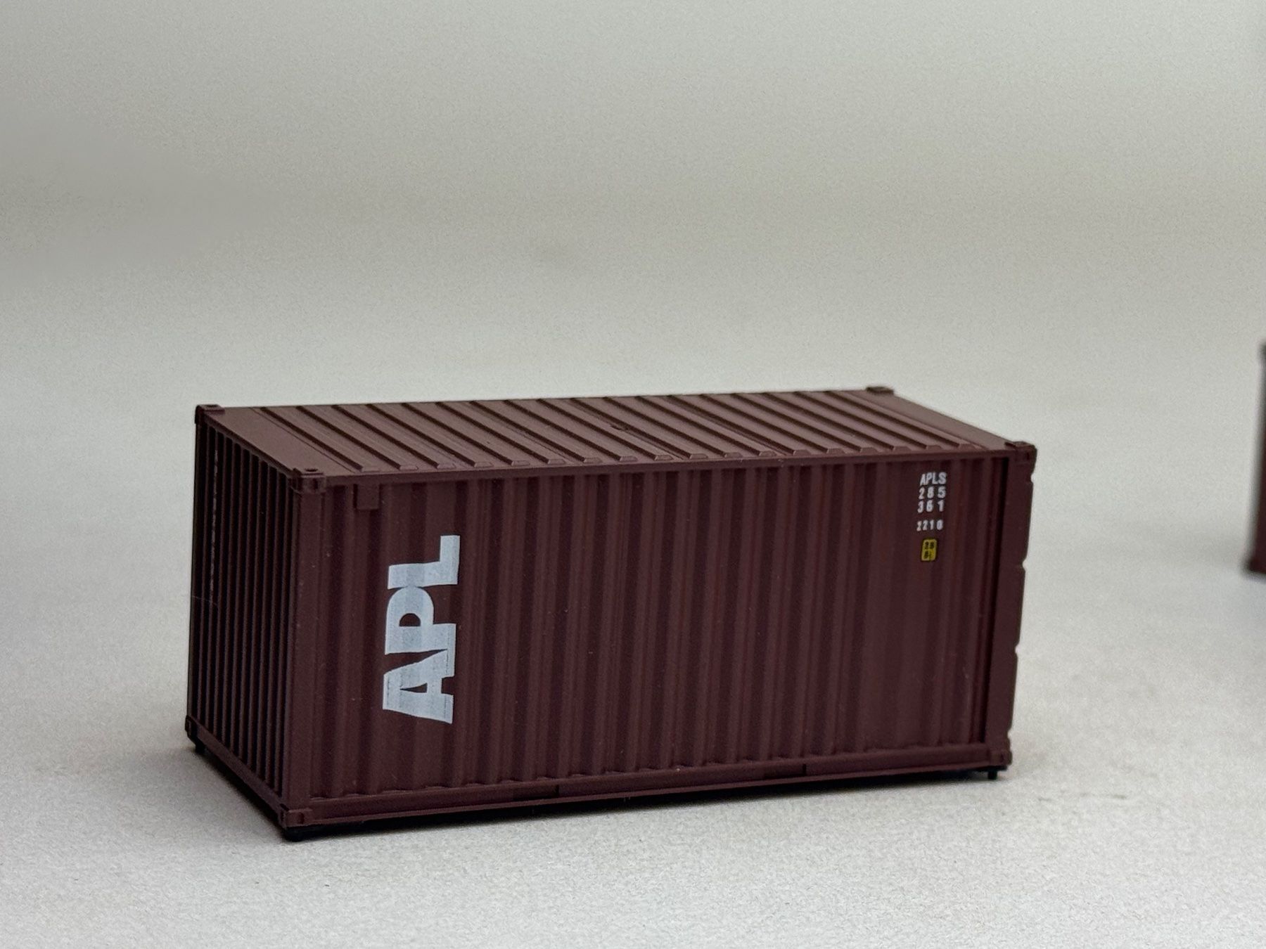 Modellini di ferrovie: EB- 20 Ft. Container APL braun – Usato da Elm venduto da Wikmtz 1