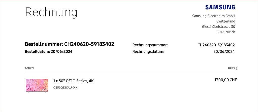 Televisori: 50" QLED 4K QE1C (2023) – Usato da Ortschwaben venduto da P1-P2 3