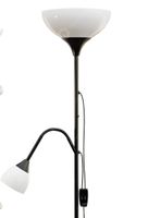 Lampe: lampadaire noir et blanc avec liseuse