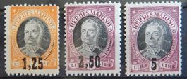 San Marino Kat. 133-135 * 1927 Kat. 65 Euro