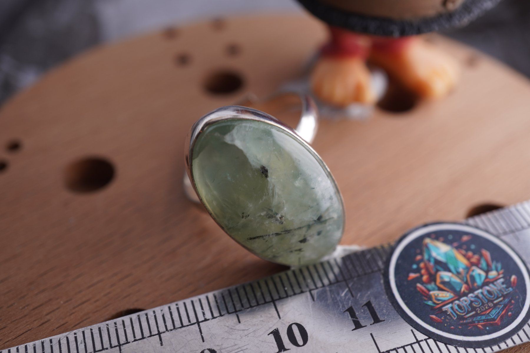 Minerali & Pietre curative: Phrenit Grün   ring Grösse  Variabel     (Räumung!) – Nuovo e nell'imballaggio originale da Eschenbach SG venduto da topstone 1