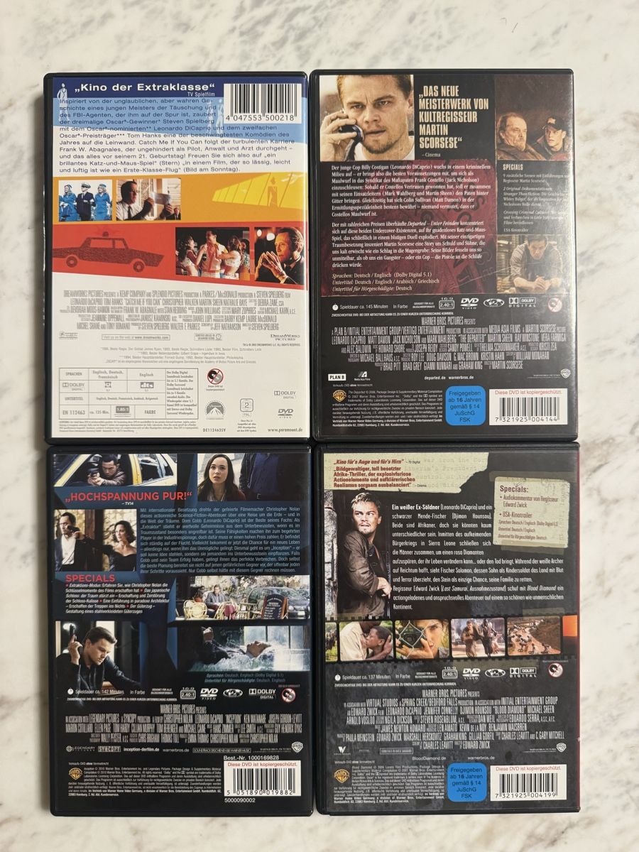 Tous les DVDs: Leonardo DiCaprio DVDs – D'occasion à Aarau Rohr par mic_d6nr 1