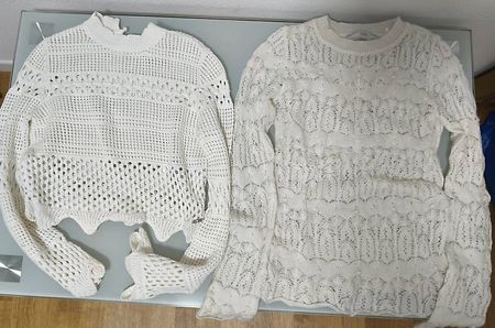 GUESS weisse Strickpullover Grösse S