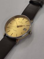 Golana Armanduhr in gold mit Lederband