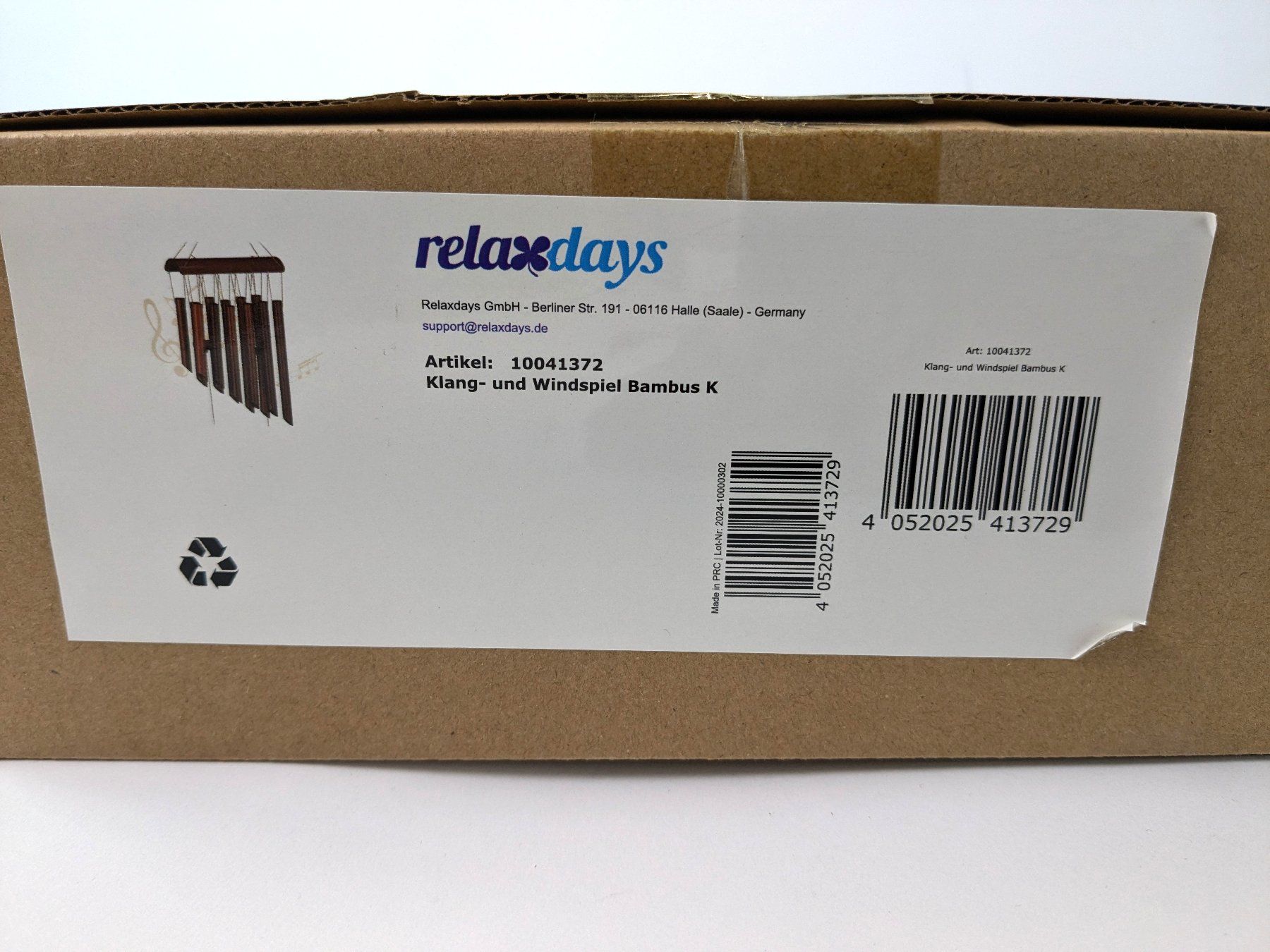 Sonstige Dekorationen & Accessoires: RELAXDAYS Klang-und Windspiel Bambus K – Neu und originalverpackt aus Dintikon von  3