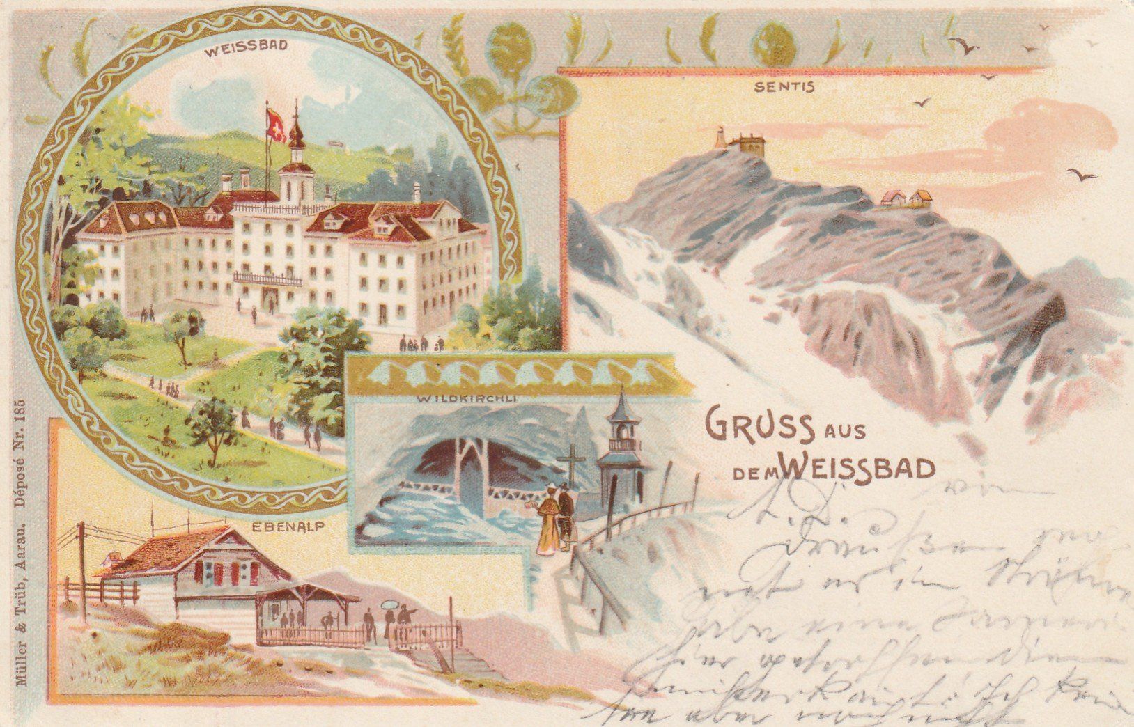 Cartes postales: Weissbad Litho – D'occasion à Rorschacherberg par fratovi2