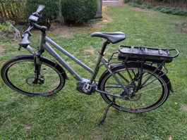 E-Bike Saxonette mit Shimano Steps Motor grau