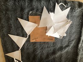 2-er Set Wimpel zum Bemalen an je 15 Stk.