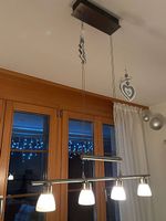 Lampe / Esstischlampe / Pendellampe / Pendelleuchte silber