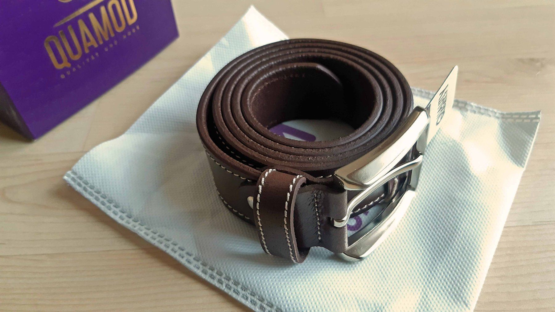 Cinture: Ledergürtel von Quamod – Nuovo e nell'imballaggio originale da Leissigen venduto da Velofahrer2 1