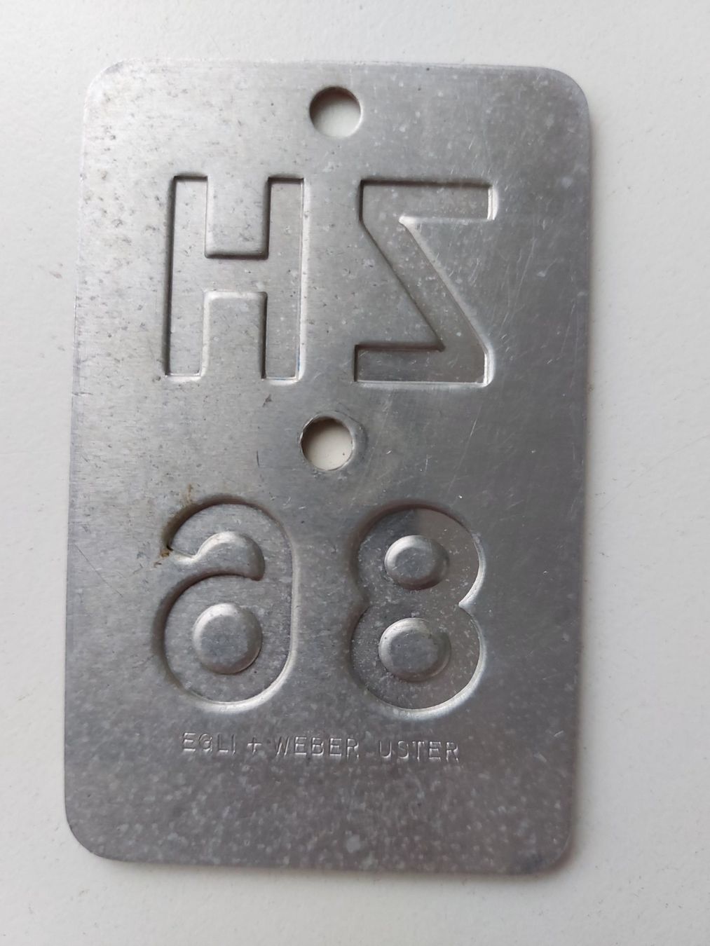 Sachs Insegne: Velonummer ZH 86 plaque Velo – Usato da Schenkon venduto da Uhu007 1
