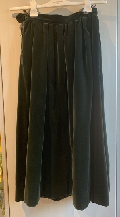 Saint Laurent Green Velvet Skirt Kaufen Auf Ricardo