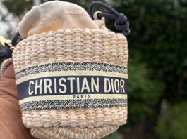 Gwp  Dior Paris mini Stroh Beutel Neu mit Karton