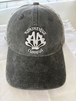 New black denim baseball cap