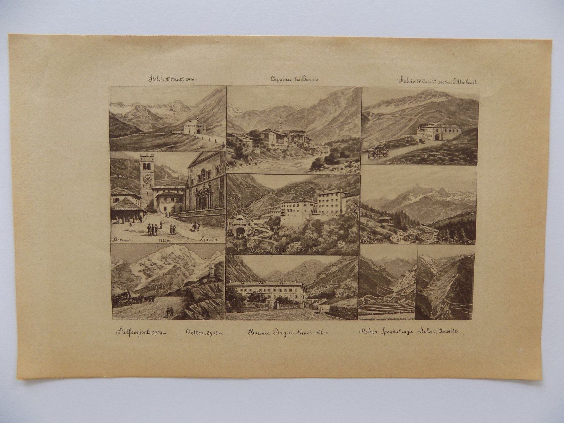 Gravures: Bormio Stelvio – D'occasion à Risch par Rischli15