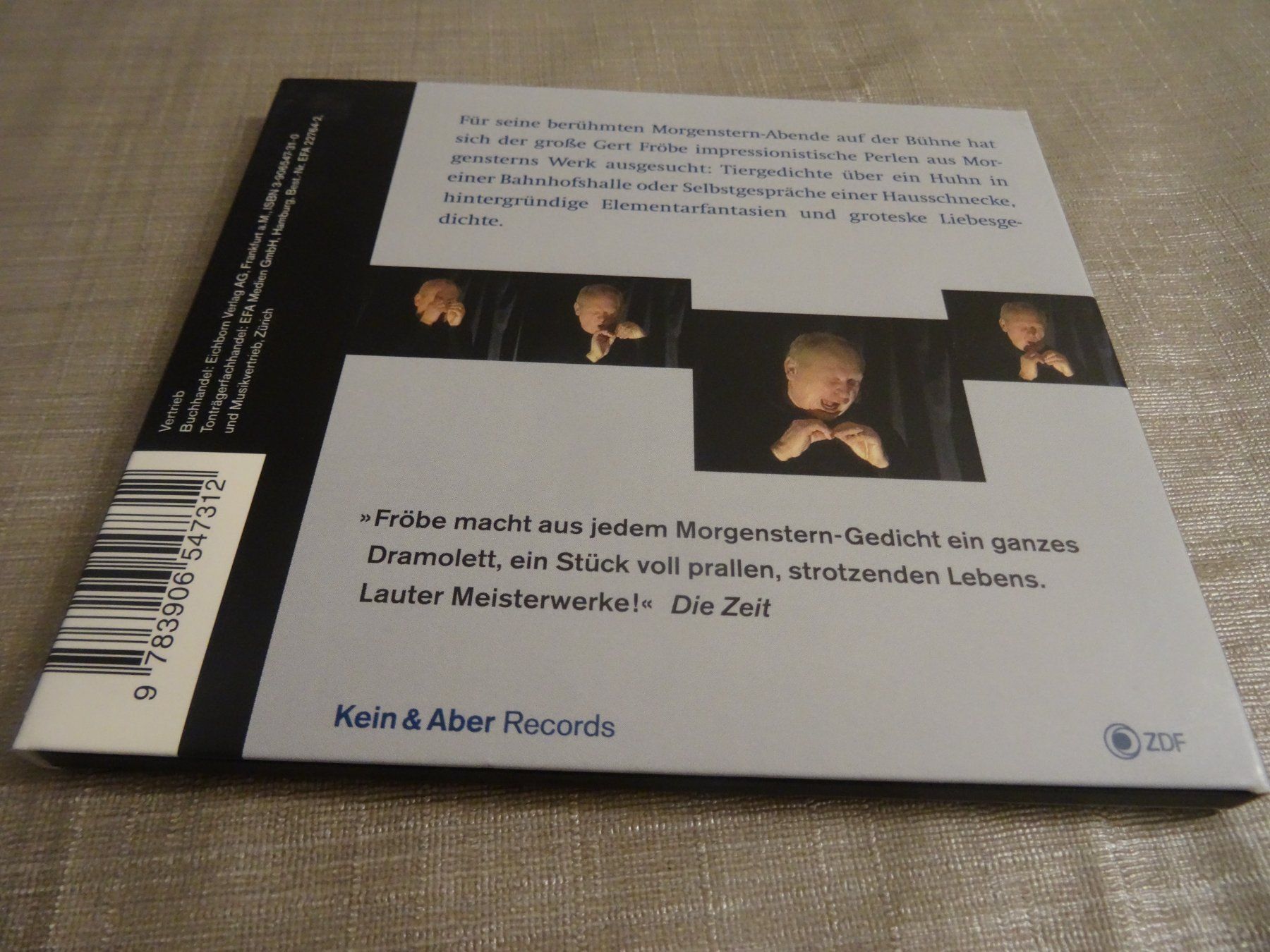 CD: Gert Fröbe liest Morgenstern am Abend - CD – Usato da Olten venduto da Disc-Ausverkauf 1