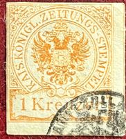1890 Kaiserl. Zeitungs Stempel 1 Kreuzer