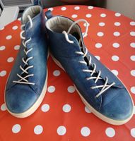 Ecco Lederschuh, blau, Gr. 41