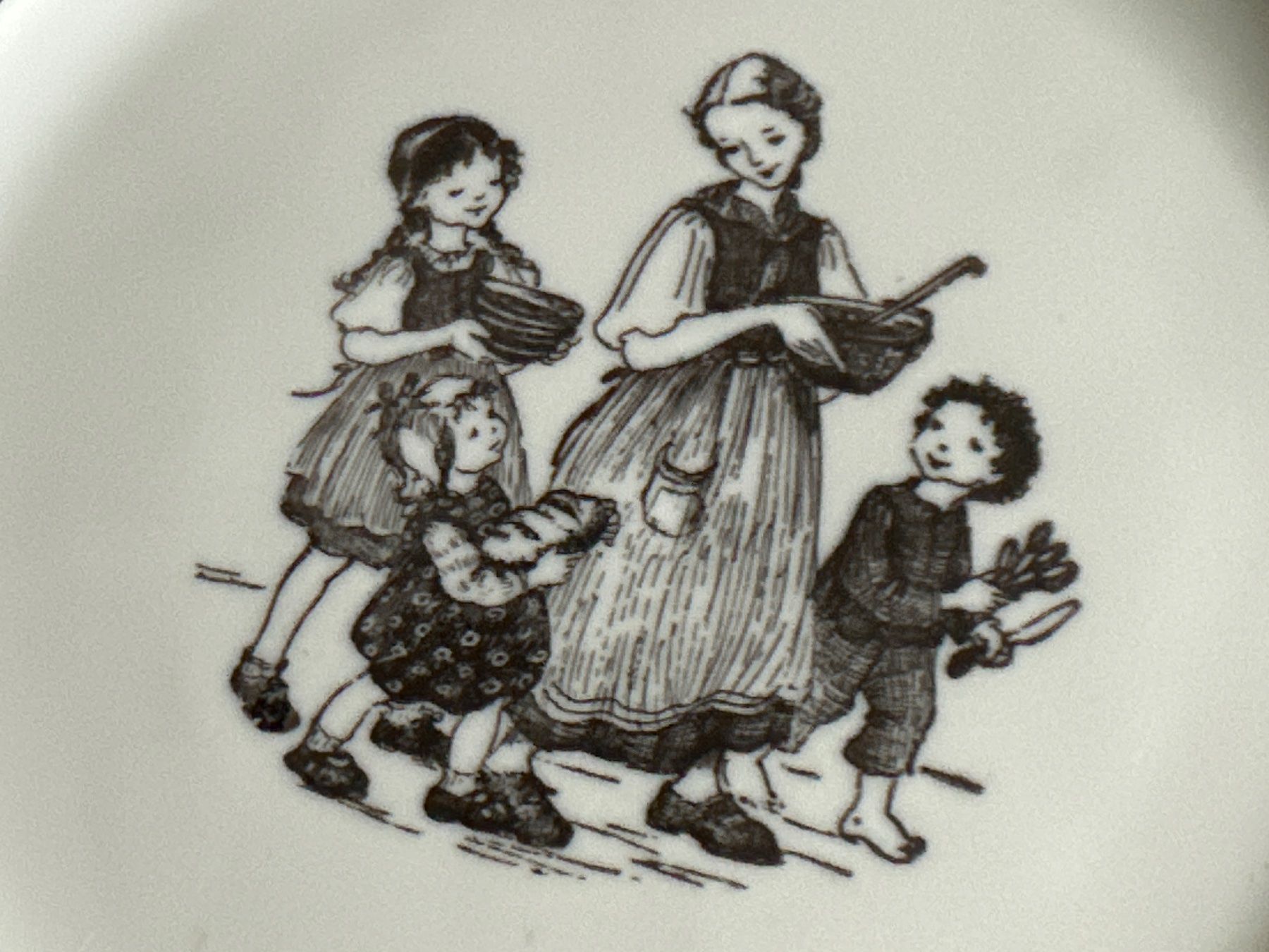 Teller: Schöner Langenthal-Teller oder Platte mit einer Familie 1955 – Gebraucht aus Zürich von Chaeffeler 2