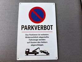 Blechschild Parkverbot 20x30cm