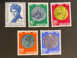 Pro Patria 1962 - komplette Serie ** (ZNr 108 bis 112)