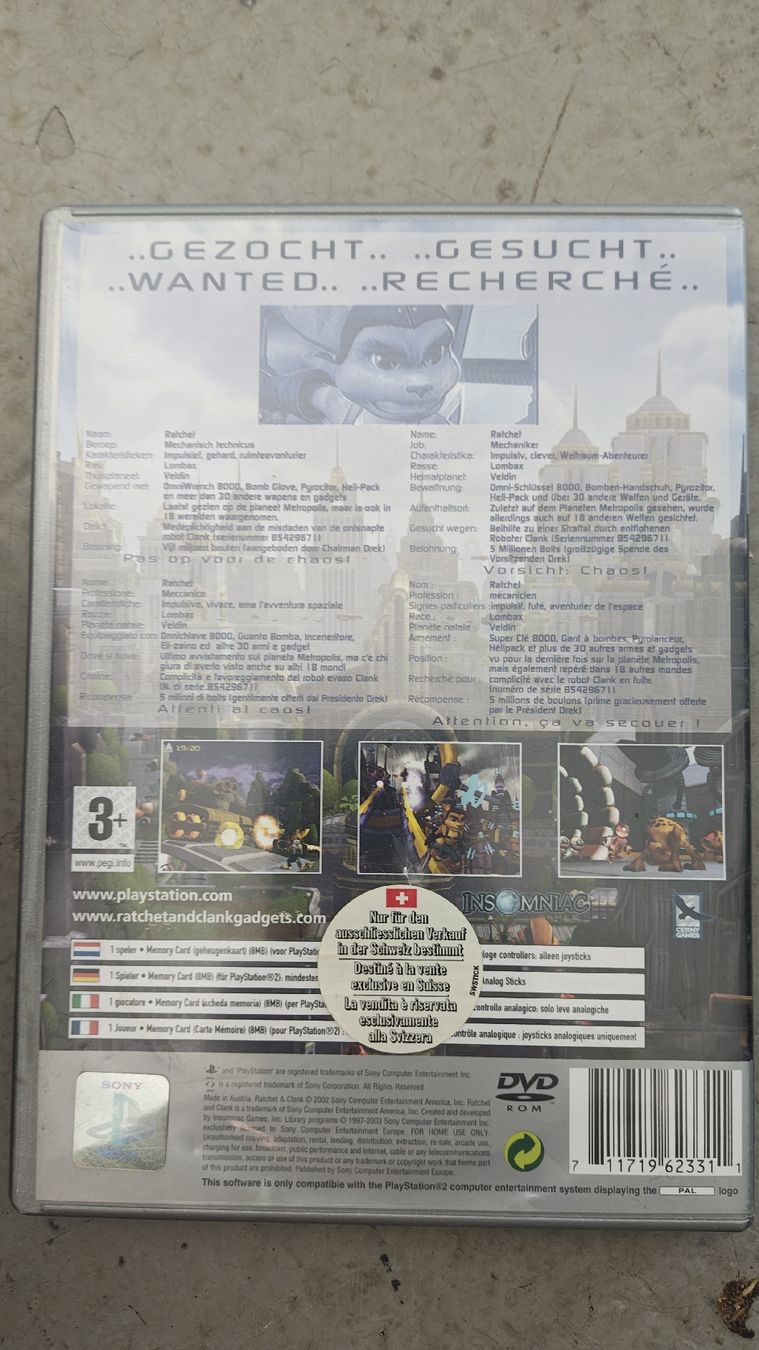 Spiele: PlayStation 2 Ratchet & Clank Platinum – Gebraucht aus Montagnola von mattbert86 2