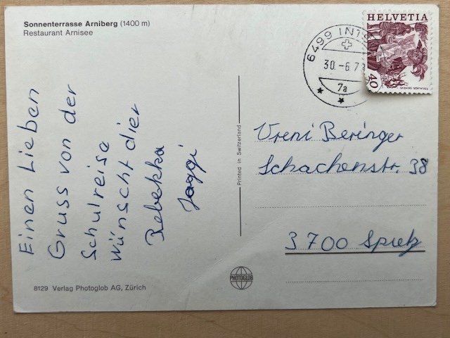 Cartoline postali: Ansichtskarte ARNISEE, undatiert, gelaufen – Usato da Spiez venduto da gwaagg- 1