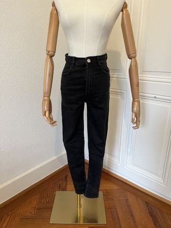 Zara Black Denim Jeans - Stylish!