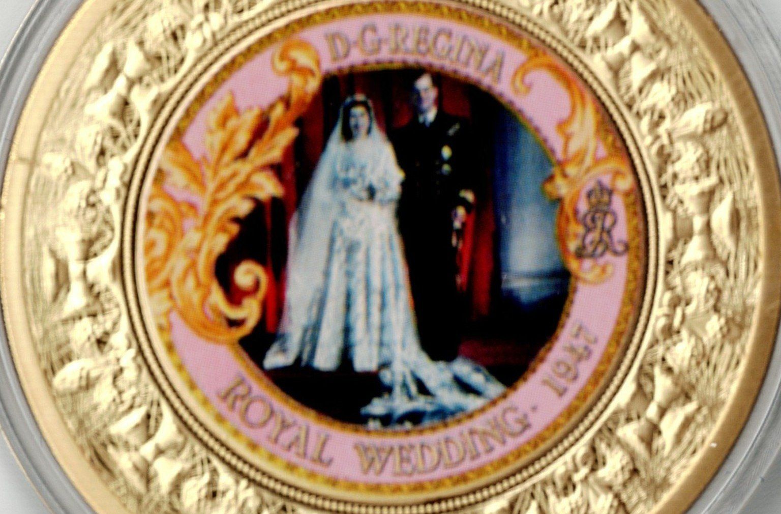 Medaillen: Royal Wedding_1947_Dei Gratia Regina_Elizabeth II_Gedenkm – Neu (gemäss Beschreibung) aus Hombrechtikon von Fraese01 2