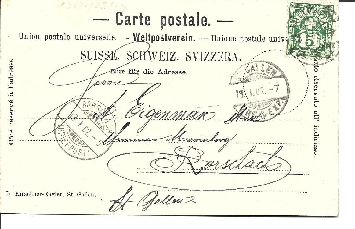 Cartoline postali: AK St.Gallen – Usato da Appenzell venduto da mai25 1