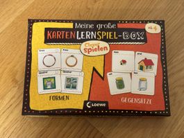 Loewe Kartenlernspiel Box Formen und Gegensätze NEU