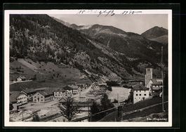 Süs /Engadin, Ortsansicht aus der Vogel
