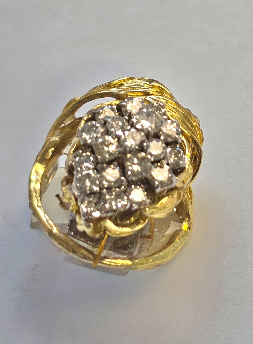 Spille & Fermagli: Diamant Gold Brosche aus Fingerring – Usato da Zürich venduto da adriben 1