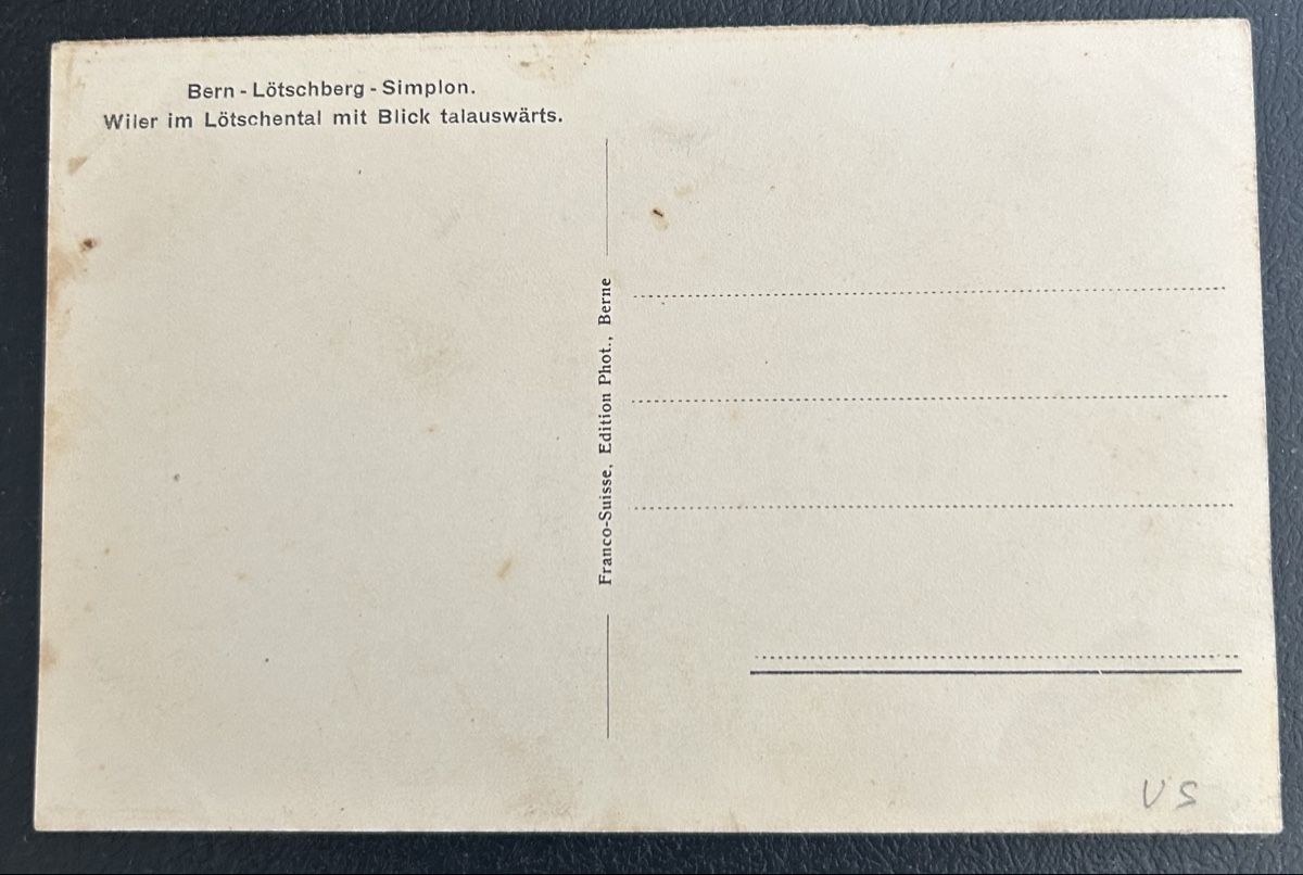 Cartes postales: Wiler im Lötschental  – D'occasion à Horw par Tellbub 1