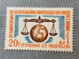 Sankt Pierre und Miquelon 1963 MENSCHENRECHTE MI.405**