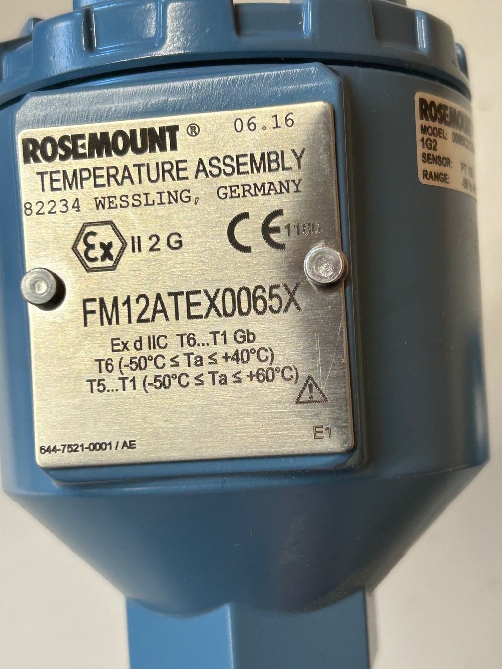 Altro per la casa: 2x PT 100 -50 - 450 •C Rosemount Ex geschützt – Nuovo (secondo la descrizione) da Schupfart venduto da philippb06 1
